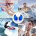 Jionchery Swimming Ear Plugs, 4 Pairs Waterproof Reusable Silicone Earplugs for Adults Kids, Blue Pink