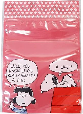 Amazon Co Jp スヌーピー ギフトバッグ ジップ S 5枚セット ラッピング用品 コーラルレッド ピーナッツ おもちゃ