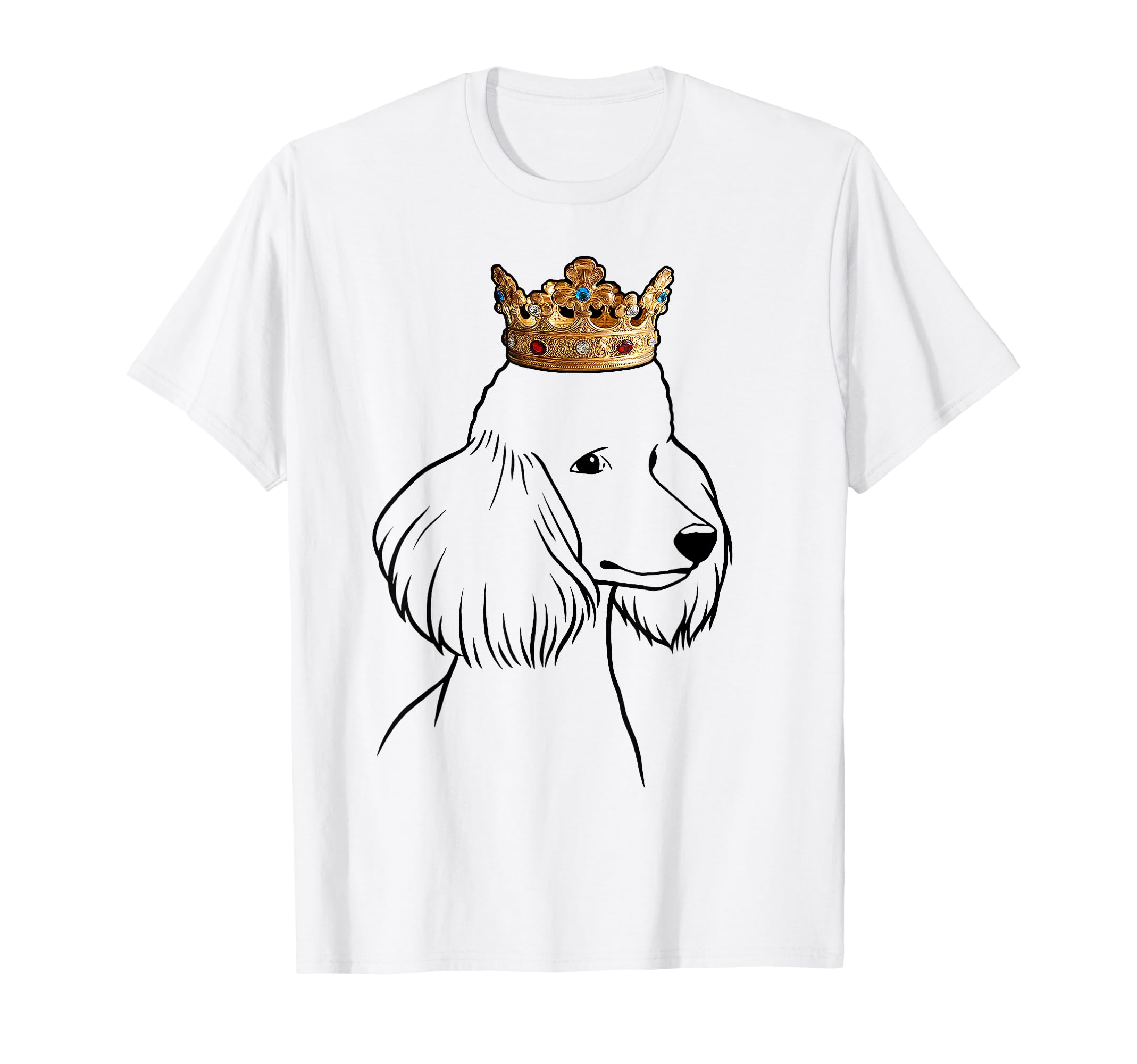 Poodle Dog Wearing Crown T-Shirt