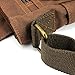 GEARONIC TM Men's Vintage Canvas Leather Tote Satchel College Military Shoulder Messenger Sling Crossbody Hiking Bag Backpack For Toiletry Gym Travel Work Laptop Coffee