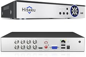8 Channel DVR,Hiseeu 5MP Digital Video Recorder,H.265+ CCTV DVR for Security Camera,IPC/AHD/TVI/CVI/Analog 5 in 1 Hybrid Digi