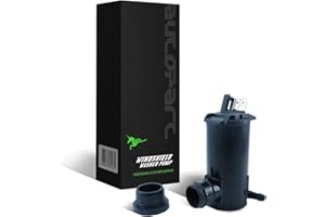 tostmolt 1pc New 12V Windshield Washer Fluid Pump Motor w/Rubber Grommet Assembly Replacement Kit Compatible With Element Pilot MDX Odyssey S2000 CL EL TL TSX RL Civic Accord Insight