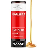 Manuka Honey Squeeze Bottle UMF 15+ MGO 514+, UMF Certified, 17.6oz | Immune support grade for daily defense, UMF certified &amp; 3rd party lab tested, raw monofloral New Zealand manuka, traceable