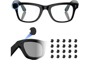 TOKISMET 20Pcs LED Light Blocking Stickers Compatible with RayBan Meta Gen 2 Wayfarer/Skyler/Headliner/Display & Oakley HSTN Smart Glasses Accessories | Blackout LED Covers Restickable Privacy Stickers