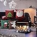 Phantoscope New Merry Christmas 100% Cotton Embroidery Santa Tree Socks Reindeer Throw Pillow Case Cushion Cover 18