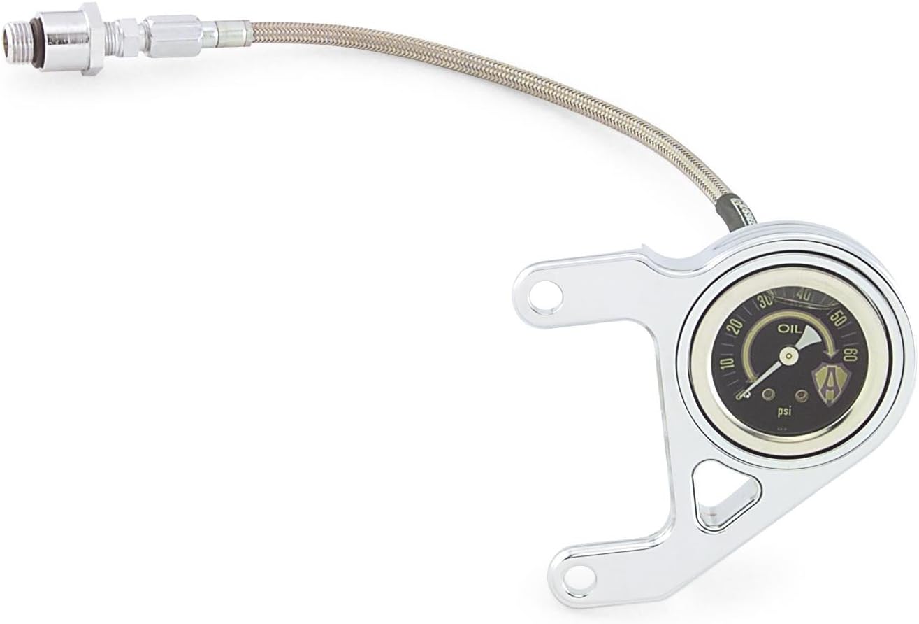 Arlen Ness Oil Pressure Gauge and Bracket Kit 15657
