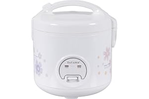 Tayama Automatic Rice Cooker & Food Steamer 8 Cup, White