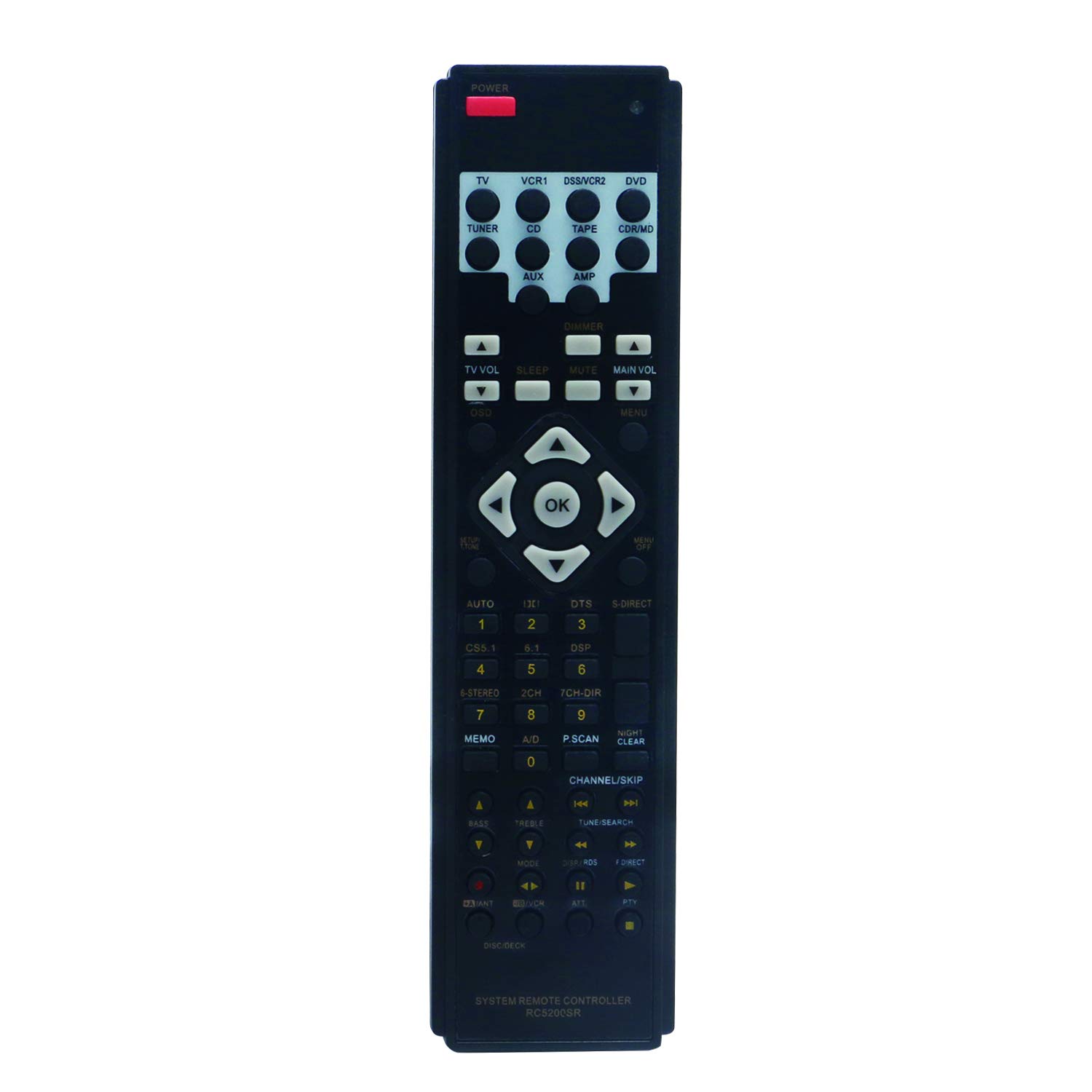 RC5200SR Replace Remote Control - VINABTY RC 5200 SR Remote Control Replacement for Maranz AV Receiver SYSTEM RC5200SR ZK320W0010 RTZK320W0010 SR4200 SR5200 Remote controller