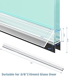 Shower Door Bottom Seal Strip, 2PCS Seal