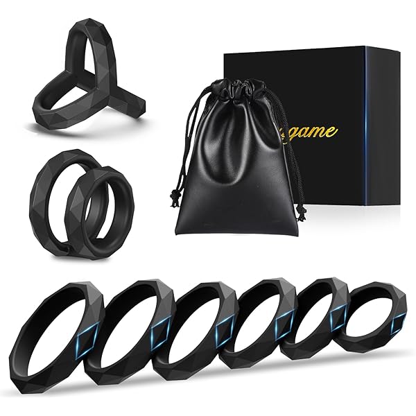 3-Pack Silicone Extension Rings - Soft Stretchy Band Kit For Beginners & Intimate Use