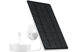 GENDOING Solar Panel Charger for Arlo Pro 4, Arlo Pro 5S, Pro 3, Ultra 2 and Ultra Camera, 5W 5V Waterproof Solar Panel with 13FT Charging Cable, 360°Adjustable Mount, 7.5 * 6.4"