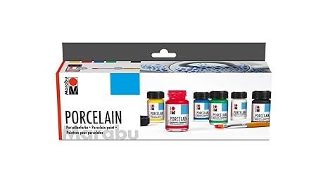 Marabu 110500087 - Porcelain Starter Set 6 x 15 ml