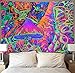 POP MKYTH Trippy Smoke Mushrooms Wall Tapestry Hippie Art Tapestry Wall Hanging Home Decor Extra Large tablecloths 60x80 inches for Bedroom Living Room Dorm Room