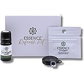 Essence Wearable Aromatherapy Nasal Diffuser – Eucalyptus Essential Oil Nose Ring Silicone Inhaler for Stress & Mood Support - Made in USA & Travel-Friendly
