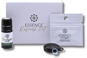 HONÉ Essence Wearable Aromatherapy Nasal Diffuser – Eucalyptus Essential Oil Nose Ring Silicone Inhaler for Stress & Mood Support - Made in USA & Travel-Friendly