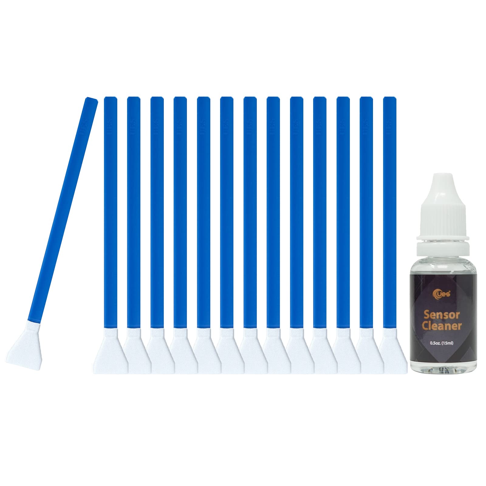 UES APSC 16 APS-C Sensor Cleaning Kit for Reflex and Mirrorless Digital Camera CCD and CMOS Sensors (14pcs 16mm Swabs + 15ml Sensor Cleaner)