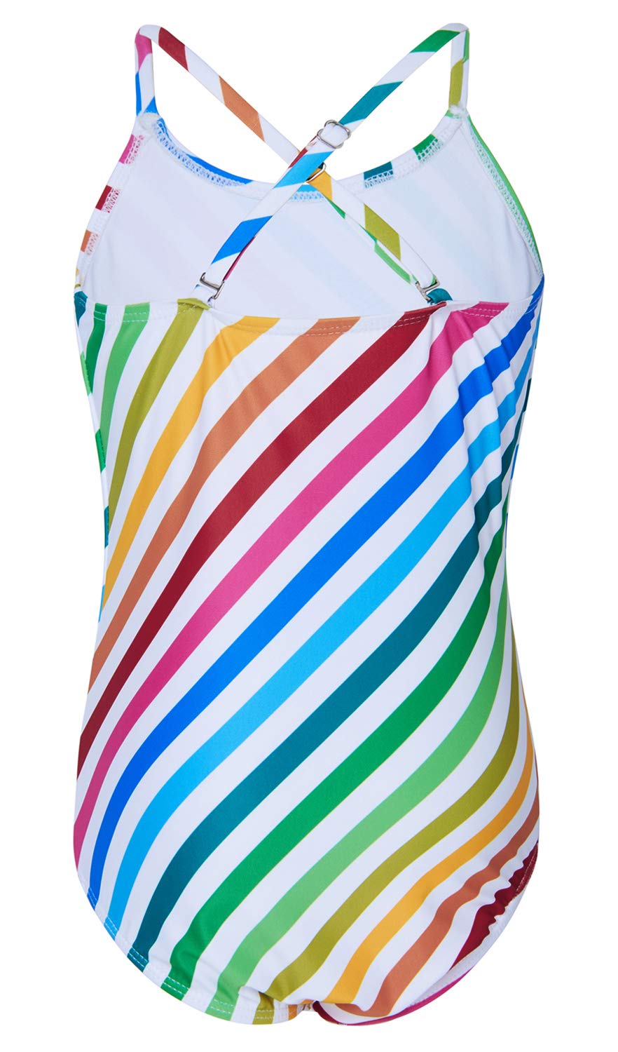 RAISEVERN bébés Filles imprimés Mignon One Piece Maillots de Bain Arc -en- Bain Costume Maillots de Bain Maillots de Bain