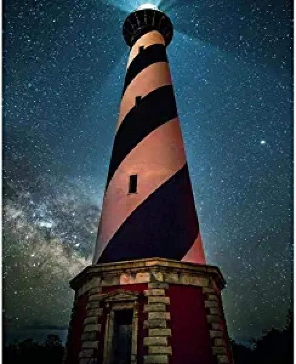 Cjdeng Jigsaw Puzzles 1000 Pieces for Adults Kids Landscape Lighthouse Wooden Puzzles Educational Games Toys for Children Animation Pairing Puzzles Gift