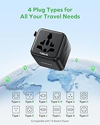 MOMAX Mini Universal Travel Adapter Worldwide, 2