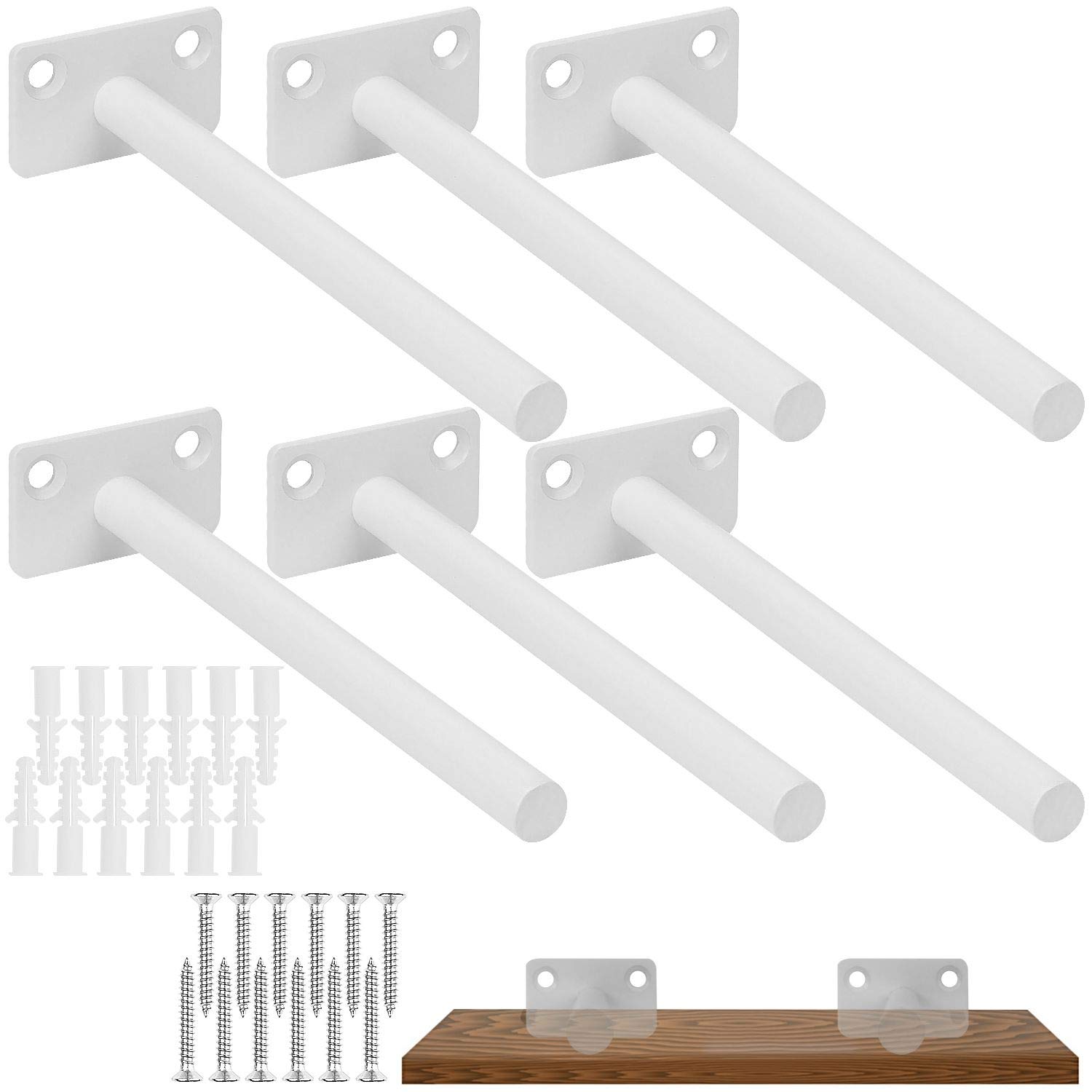 Buy ASelected 6Pack Floating Shelf Bracket Ø12 X 150mm Long Invisible