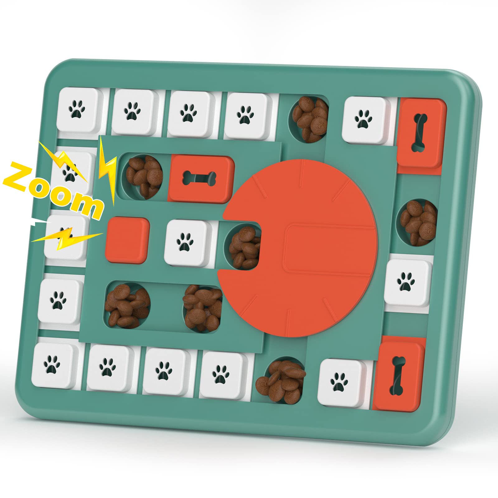 Photo 1 of FOXMM Dog Puzzle Toys,Interactive Treat Puzzle Dog Toy for IQ Training & Mental Stimulating,Treat Puzzle Dispensing with Squeaky Design for Large Medium Smart Dogs