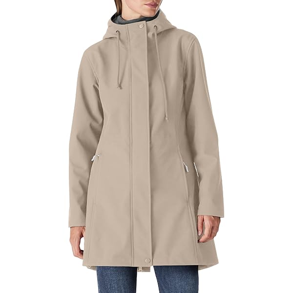 thumbnail image 2 of Women's Long Rain Jacket | Waterproof Windbreaker With Hood & Pockets 2 of 12