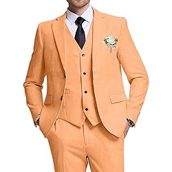High-End Suits Linen Mens Suit 3 Piece Retro Suits