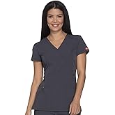 Dickies Gen Flex Women Scrubs Top Mock Wrap 817355.