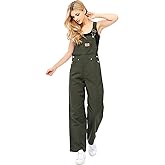 Revolt by Palomares PLUS SIZE Women's Juniors Baggy Straight Leg Twill/Denim Overalls