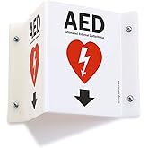 SmartSign "AED" Projecting Sign | 5" x 6" Acrylic