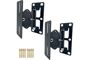 Howonder MY-23 Heavy Duty Speaker Wall Mounts,Hold up to 100lbs, Speaker Wall Mount Bracket Design for Large Speakers or Colu