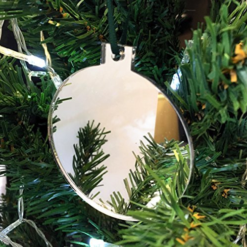 Super Cool Creations Bauble Mirrored Christmas Tree Decorations - Pack of 10