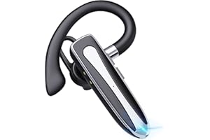 MOZC Wireless Earbuds Bluetooth Headsets Bluetooth 5.2 Single-Ear Ear Buds with CVC 8.0 Noise Cancellation and Microphones,100H on Standby Headphones Business Earphones for Office Work/Business/Drive