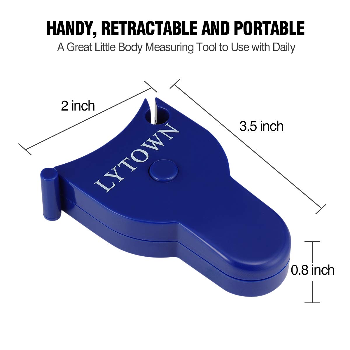 2PCS Body Measure Tape 60inch (150cm), Automatic Telescopic Tape Measure for Body Measurement & Weight Loss, Accurate Tape Measure for Tailor, Sewing, Fitness, Handcrafts, Clothes