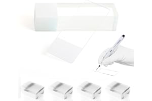 LABINVO Pre-cleaned Frosted Microscope Slide Set, 288Pcs of Dim.75.0X25.0X1.1mm Slides, 45°Corners, Super Grade, Ground Edges, with A Mark Pen, IN-MSP002