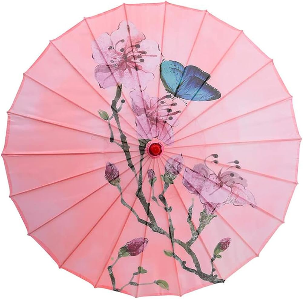 Parapluie En Papier Chinois Blanc - Décoratif DIY 20-60cm - Pour Danse, Mariage, Cosplay