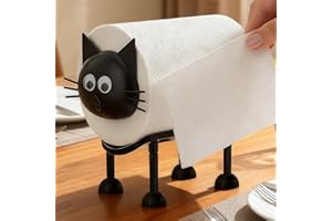 Cat Toilet Paper Holder, 3D Printed Cute Animal Paper Towel Holder Stand for Bathroom Shelf Decoration, Freestanding Tissue R