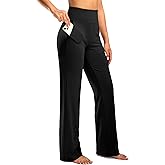 G Gradual Women's Yoga Pants Wide Leg wiht Pockets High Waist Stretch Loose Casual Lounge Sweatpants Petite/Regular/Tall