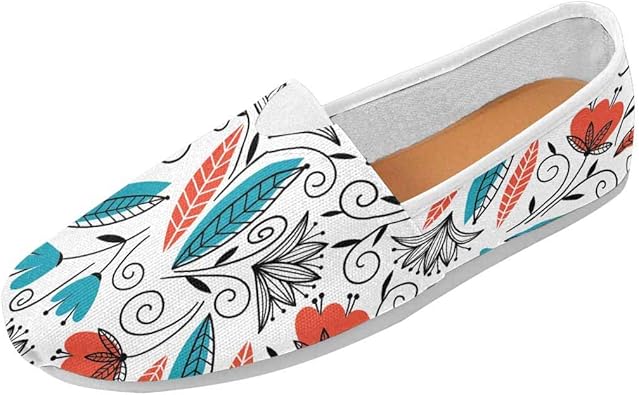 canvas flats slip ons