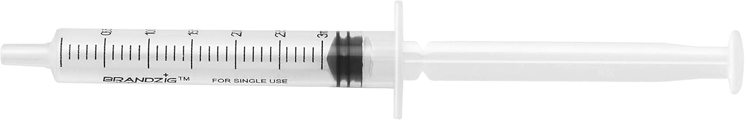 3ml Syringe - 100 Pack – Luer Slip Tip, No Needle, Individually Blister Packed - Medicine Administration for Infants, Toddlers and Small Pets: Health & Personal Care