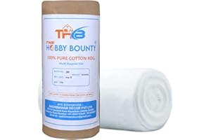 The Hobby Bounty Pure Cotton Roll 100% High Absorbent Organic and Soft Multipurpose Use for Makeup Remover Medical Use Cotton Salon Beauty Use for Baby Care (100 Gram)