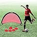 Thrive Football Portable Pop Up Soccer Goal Set Two fold up Goals (4 Foot), 10 Optimized Training Cones, 6 Stakes, Carrying Bag | Ultimate Soccer Goal Kit to Maximize Football Performance