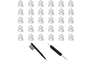 ANICO MiniFit Power Domes for Oticon Hearing Aids - 6mm Replacement Domes for Oticon Mini RITE Hearing Aids with Cleaning Brush Tools Kit and Carry Case (6mm)