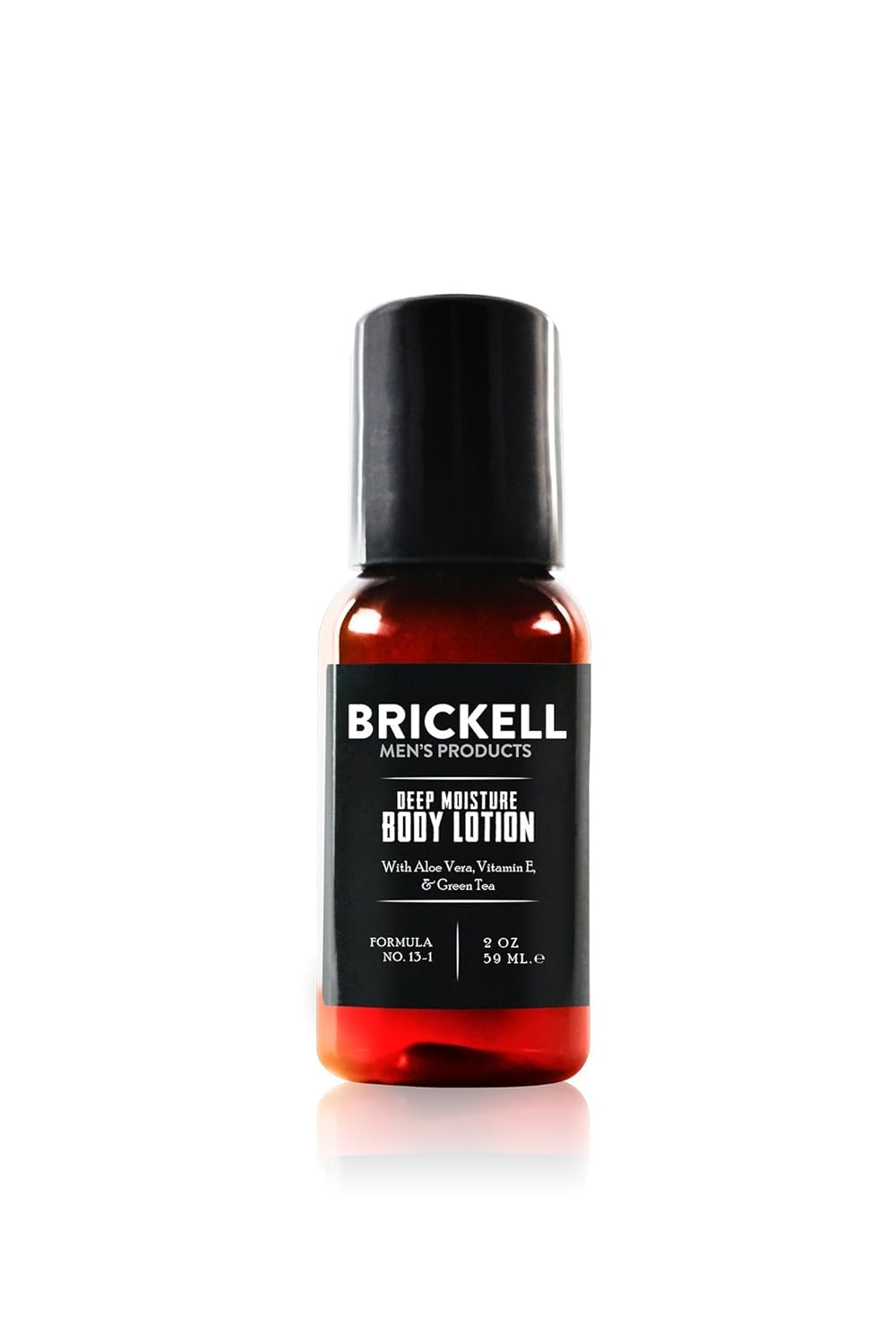 Brickell Men's Deep Moisture Body Lotion for Men, Natural and Organic Protects and Hydrates Dry Skin, 2 Ounce, Scented