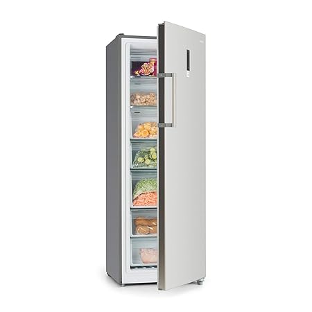 Klarstein Iceblokk Hybrid Congelatore Freezer 4 Stelle Utilizzabile Come Frigorifero 227 Litri Tecnologia Nofrost 7 Vani Display Touch
