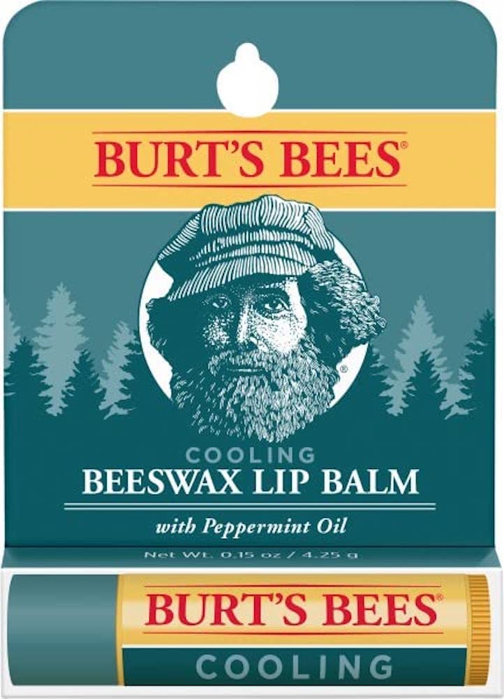 Burts Bees Mens Cooling Lip Balm Blister for Men 0.15 oz Lip Balm