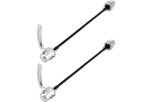 QWORK Trainer Skewer Replacement Rear Wheel Skewer for Indoor Bike Trainers, Compatible with Road and MTB Bikes 2 Pcs