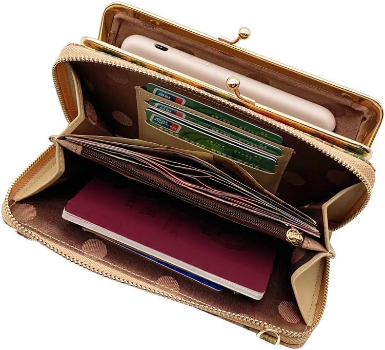 aolaso Cork Purse Wallet for Women Small Crossbody Phone Bag with Card Holders Zipper Coin Purse for Ladies - Image 3