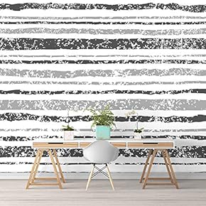 Wall Murals for Bedroom Abstract Geometric Lines Removable Wallpaper Peel and Stick Wall Stickers - 66x96 inches