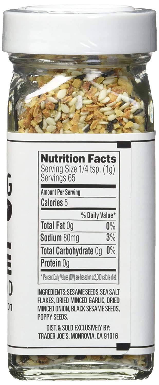 Trader Joe's Everything but The Bagel Sesame Seasoning Blend 2.3 Oz (Pack of 2): Sports & Outdoors